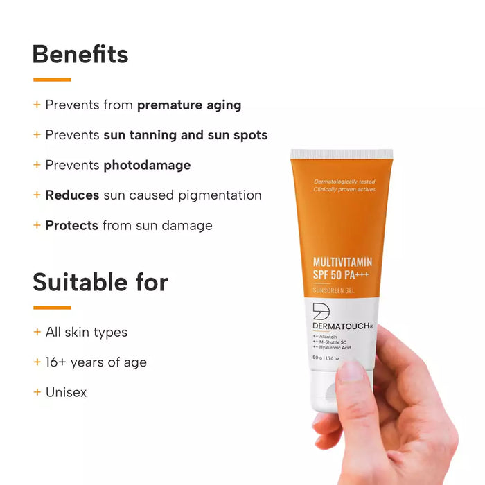 Multivitamin SPF 50 PA+++ Sunscreen Gel  30g
